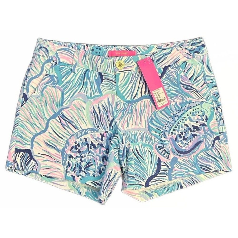Lilly Pulitzer Floral Resort Shorts Beach Vacation Coastal Womens‎ Size 2 NWT